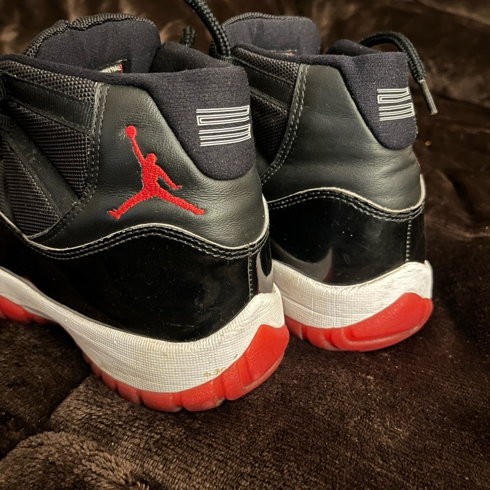 Jordan Black and Red Sneakers MENS